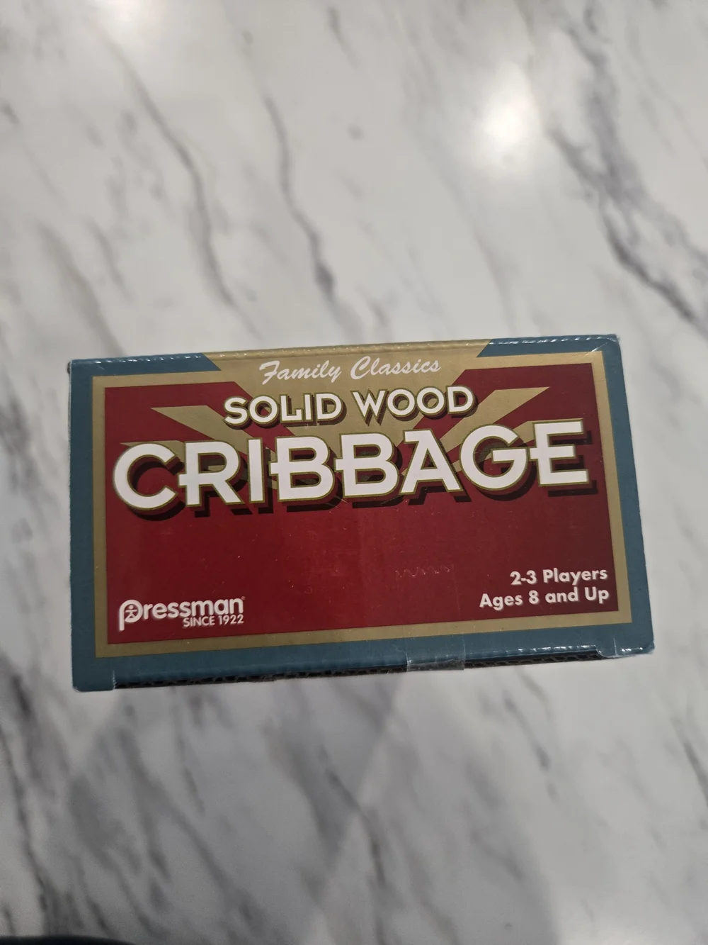 Pressman Solid Wood Cribbage Board - Red, Green, Blue